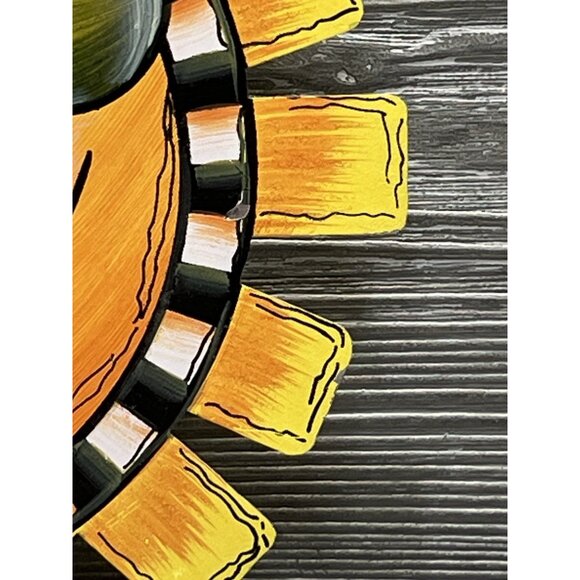 Summer Sun Round Top Collection Wall Hanging Sunshine Sunglasses 7.5” MetL Tin - Picture 5 of 8